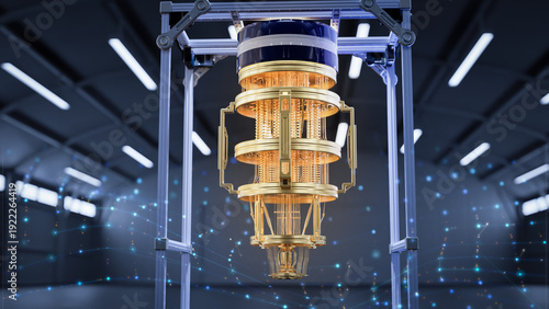 Quantum computer machine in dark factory