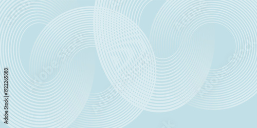 Modern abstract background. Glossy white gradient circle lines. Minimal geometric pattern. Simple graphic elements. Futuristic concept. Suitable for cover, poster, banner, brochure, eps10.