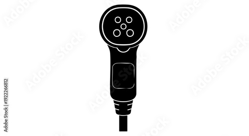 EV charging plug silhouette