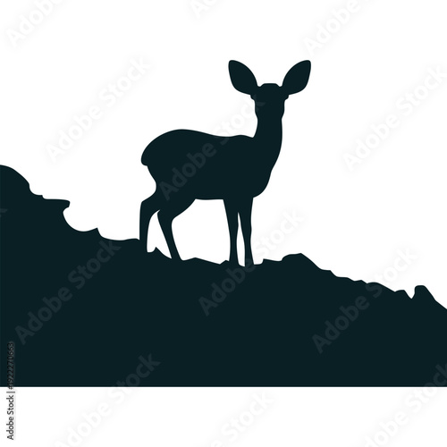 silhouette of a deer