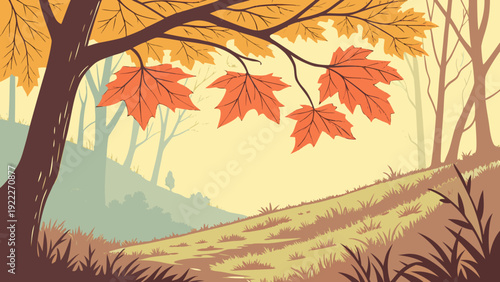 Gemini said

Seamless autumn forest background pattern featuring an orange maple leaf foliage design and yellow tree illustration for a nature season wallpaper