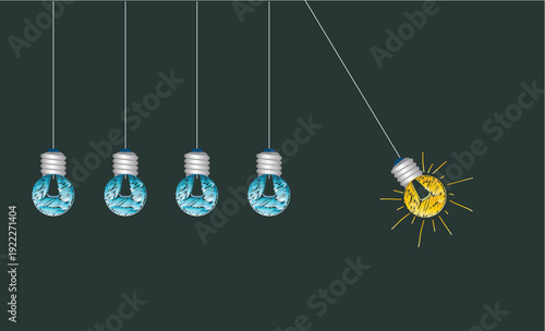 light bulb idea concept