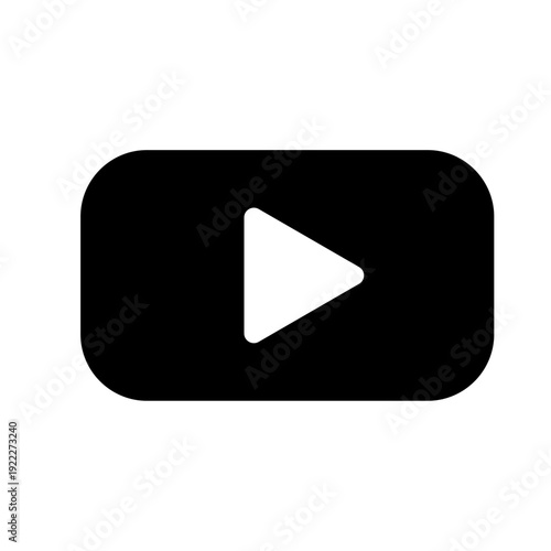 Video Play Button Icon Black Silhouette
動画再生ボタンアイコン 黒シルエット