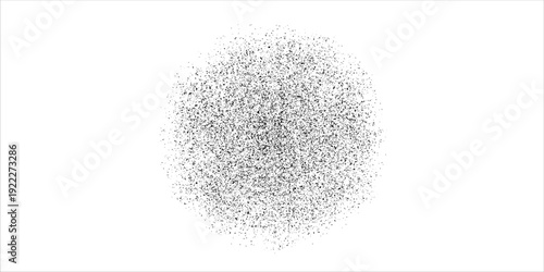 An amorphous black splotch with a spray paint effect. Features a dense, dark core that fades into a fine, grainy mist with soft, irregular edges. Eps 10