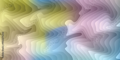 Reeded glass background, glassmorphism ribbed texture or displacement effect. Vector 3D ribbed glass morphism background with color gradient for trendy Y2K design