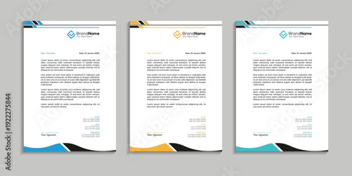 Professional business letterhead template design