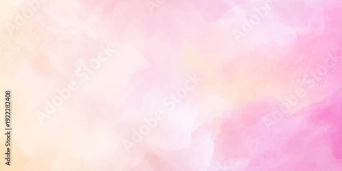 A soft and dreamy pastel watercolor background featuring shades of pink peach and cream creating a gentle aesthetic