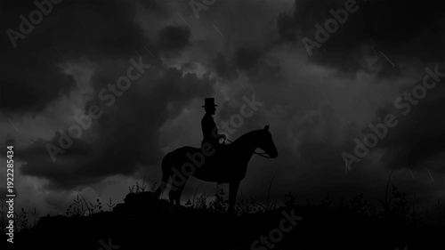 Wallpaper Mural Abraham Lincoln on Horse in Lightning Storm Torontodigital.ca