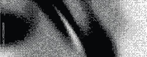 High Contrast Black and White Dither Gradient Texture