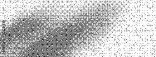 Black and White Dither Noise Gradient Texture