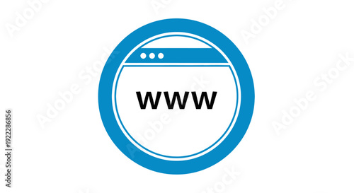 World Wide Web Icon Symbol Internet Connection Concept.