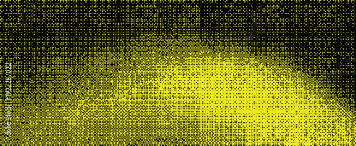 Yellow and Black Dither Gradient Texture Background