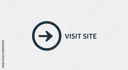 Visit Site Button with Arrow Icon for Web Navigation.