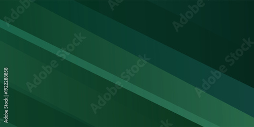 Gradient geometric shapes on green background. Dynamic shapes composition vector modern simple art nice