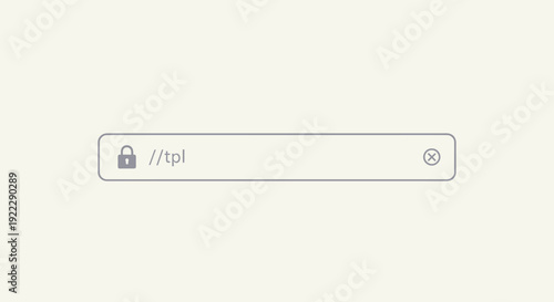 Secure Login Field with Padlock Icon and Search Button.