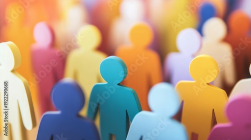 Abstract representation of HR management concepts with talent acquisition and workforce diversity for inclusive hiring