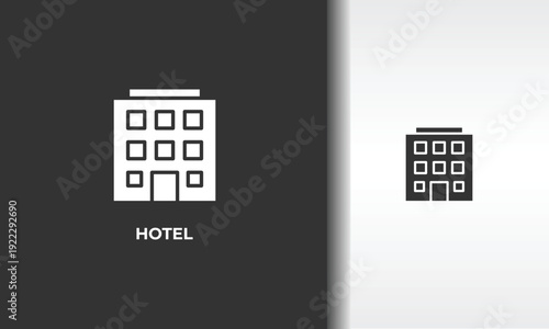 Hotel Vector, Icon Or Logo Sign Isolated Symbol Illustration