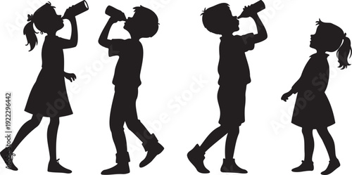 Boy and girl illustration 