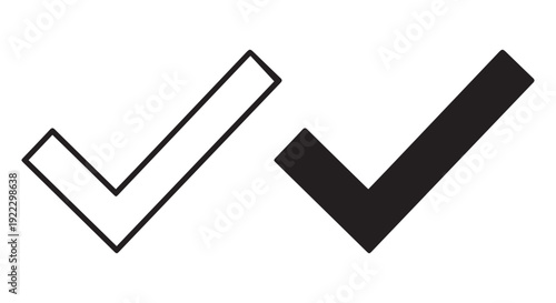 Collection of checkmark icons in various colors and styles