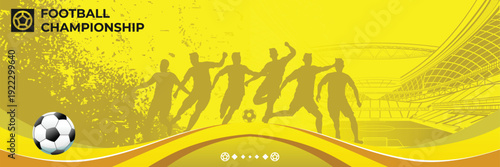 Soccer Sports Day Background Vector. International Sports Day Illustration. Graphic Design for the decoration of gift certificates, banners, and flyer