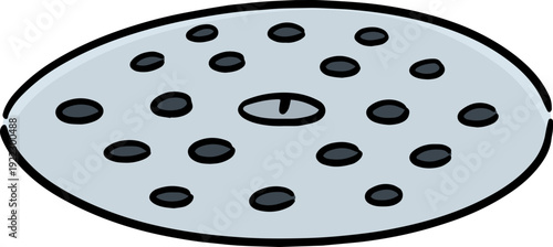 Illustration of drain cover