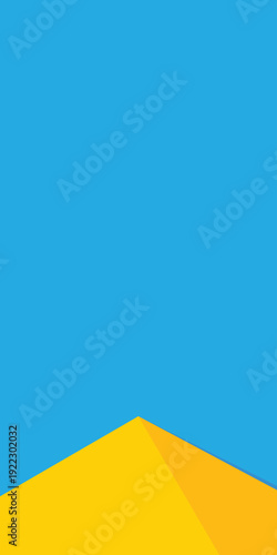 Simple flat design pyramid triangle background