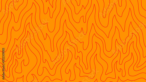Fire Background. flame Background. doodle fire background. Flame Seamless Pattern. Background with fire lines. Outline of flames background. Continuous fire line design. Flame outline background.