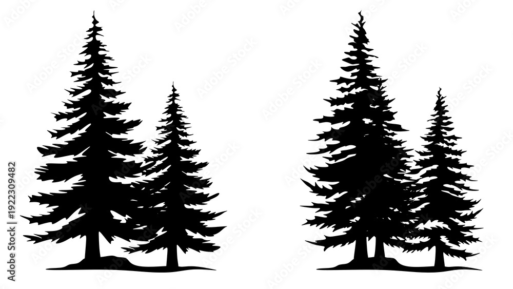 Obraz premium tree illustration with transparent background 