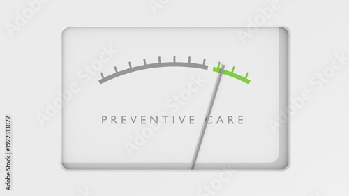 Wallpaper Mural Animated preventive care meter showing movement to high level. Medicine, lifestyle balance, social and health care concepts. Dynamic increasing gauge. Torontodigital.ca