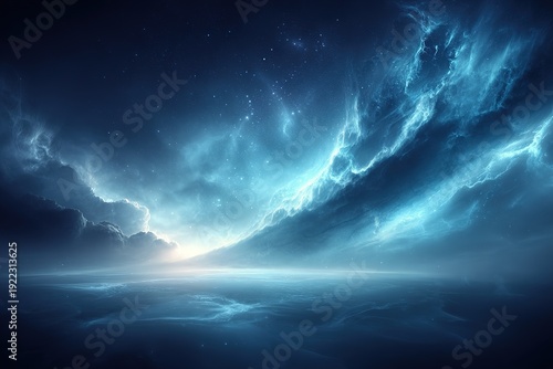 Dark deep space star field with scattered colorful stars against black void, for astronomy backgrounds and cosmic overlays