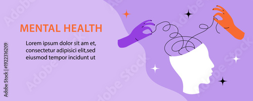 World Mental Health day. Vector illustration design 