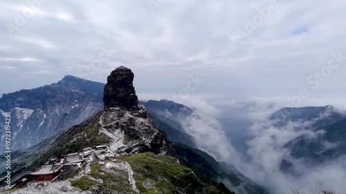 Wallpaper Mural Time Lapse of Fanjingshan Red Cloud Golden Summit 4K China Torontodigital.ca