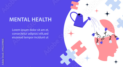 World Mental Health day. Vector illustration design 