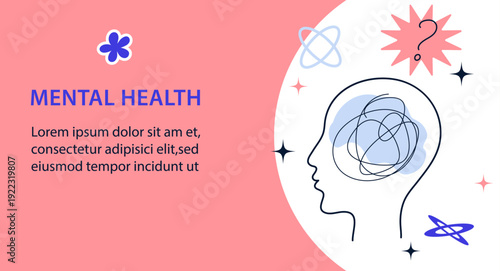 World Mental Health day. Vector illustration design 