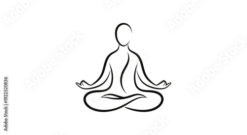 Person sitting in meditation posture.