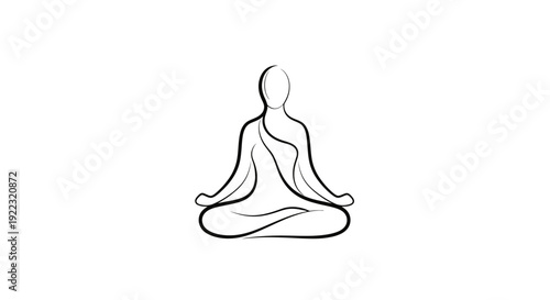 Person sitting in yoga meditation pose.