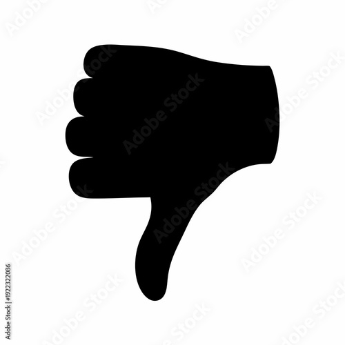 The negative connotation of a downward thumb symbolizing disapproval or rejection