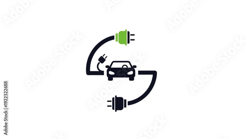 Electric vehicle charging station connector.