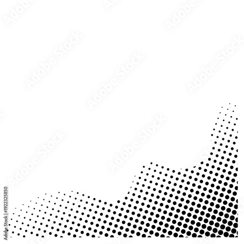 Abstract Halftone Dot Wave Background