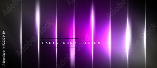 Abstract vertical light streaks. Dark background creates vibrant glowing effect. Modern design element for digital projects.