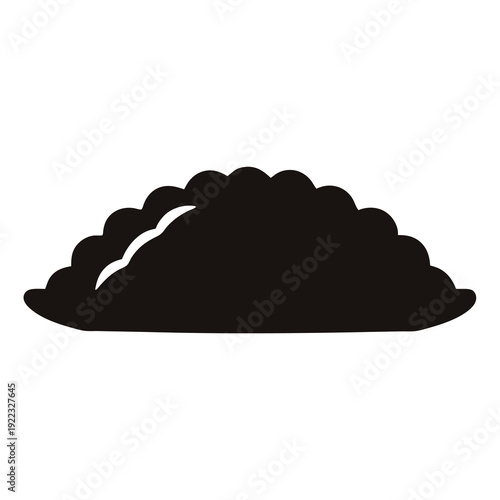 Empanada icon featuring a traditional pastry filled with a savory center