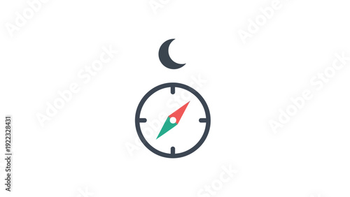 Compass Navigation Tool Direction Indicator.