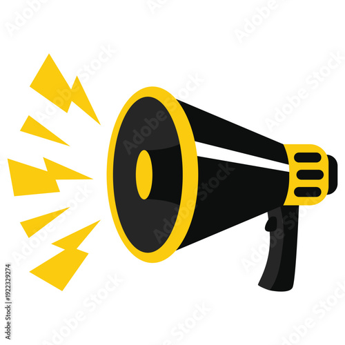 Vector megaphone loud announcement icon