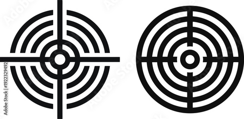 Target Crosshair Icon Vector Illustration