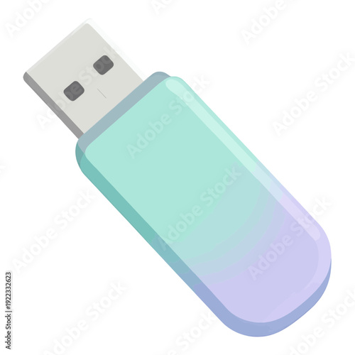 Gradient USB Flash Drive UI Icon