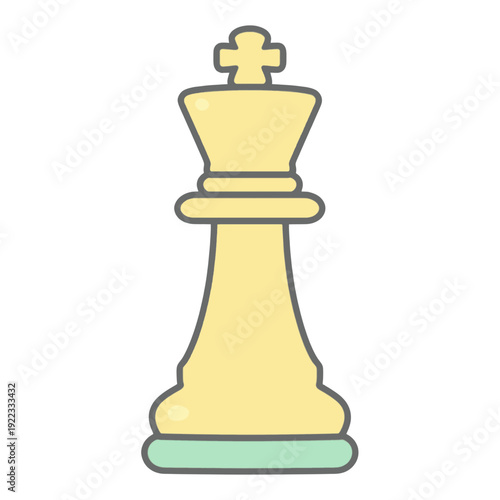 King Chess Piece Vector Icon