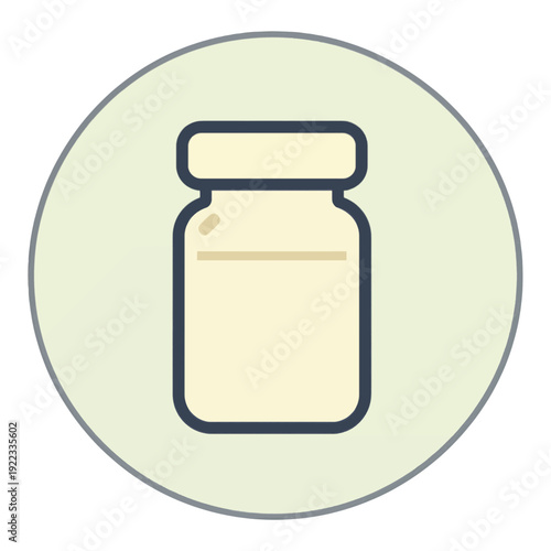 Simple Bottle Vector Icon