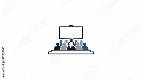 Tableau sur toile People sitting in a meeting room.