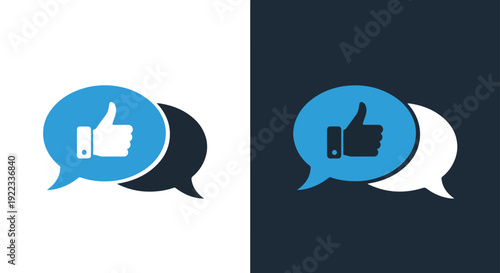 Social media like icon set flat design vector illustrationBlue icon set - Modern style icon - Vector icon set - Glyph and solid icon set - Icon vector - Flat Design Icon - line icon set