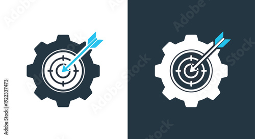 Gear settings icon set flat design vector illustrationBlue icon set - Modern style icon - Vector icon set - Glyph and solid icon set - Icon vector - Flat Design Icon - line icon set
